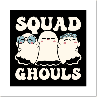 Squad Ghouls Halloween Cute Ghosts by Tobe Fonseca Posters and Art